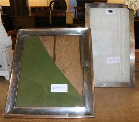 2 large rectanguar photo frames